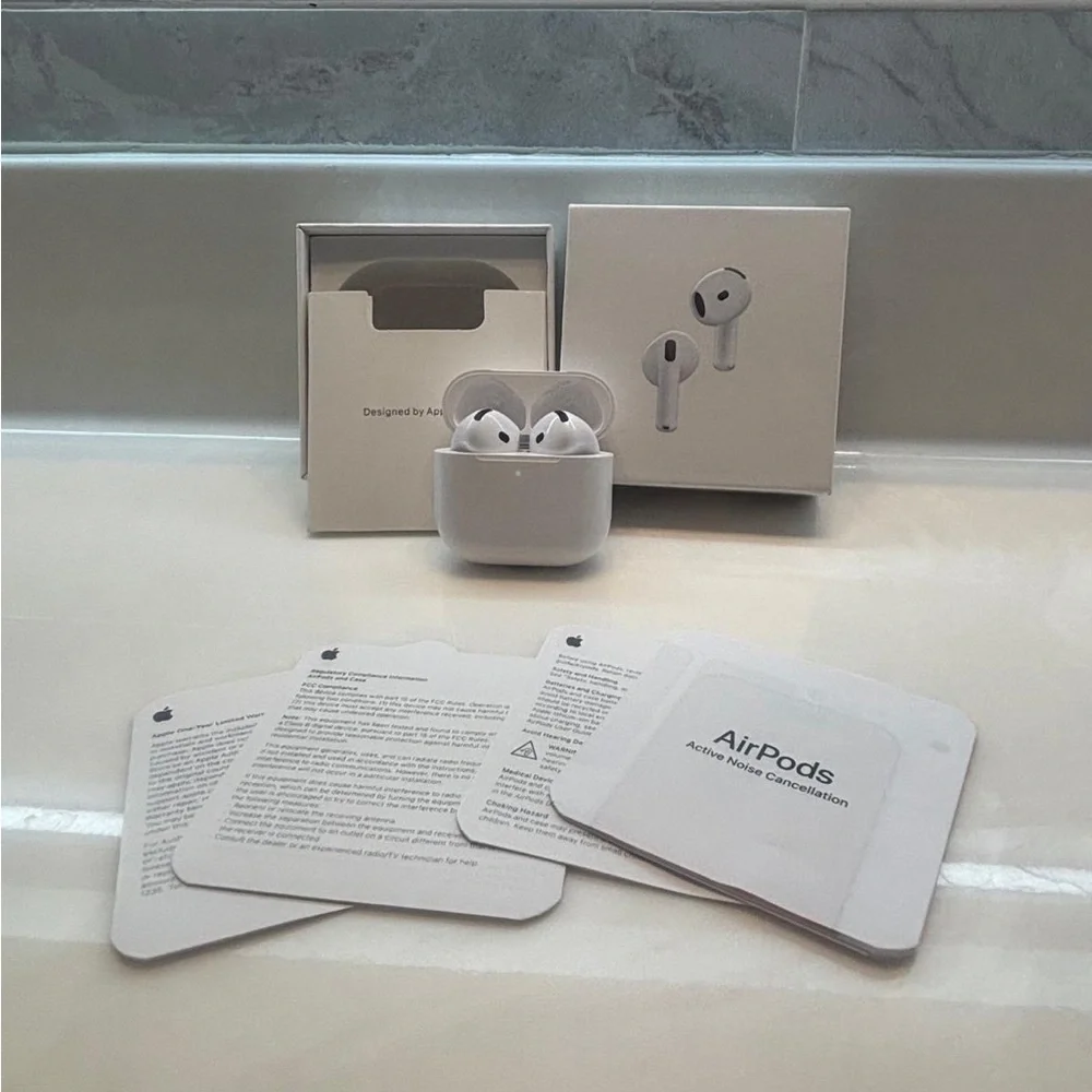 AirPod 4s with active noise cancellation (ANC)